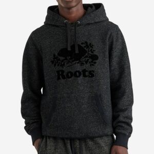 KANGA Roots logo salt and pepper hoodie